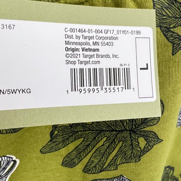 Goodfellow Men's Green Tropical Palm Sleep Pants Joggers Pajamas Size L - Picture 5 of 7